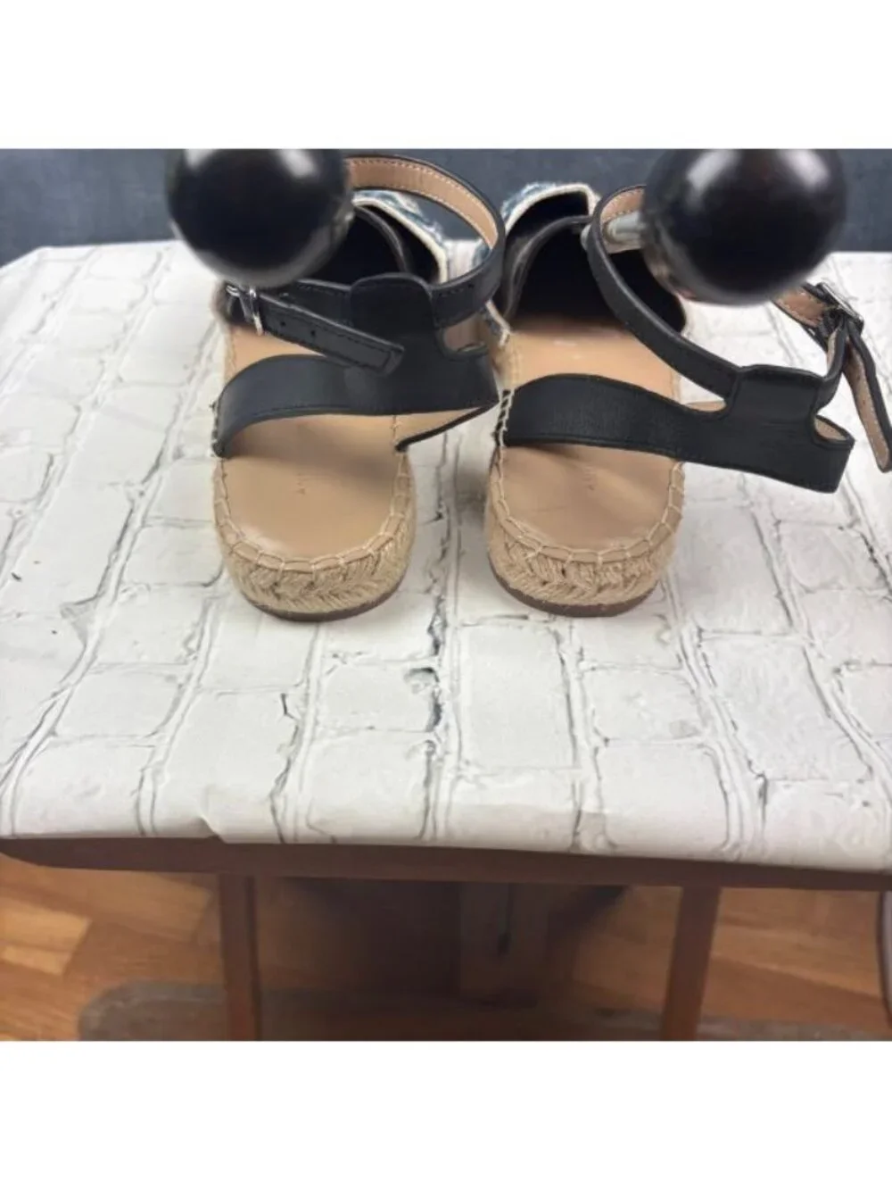 EUC Ann Taylor Women’s Isabella Giraffe Real Calf Hair Espadrilles Sz 8.5M